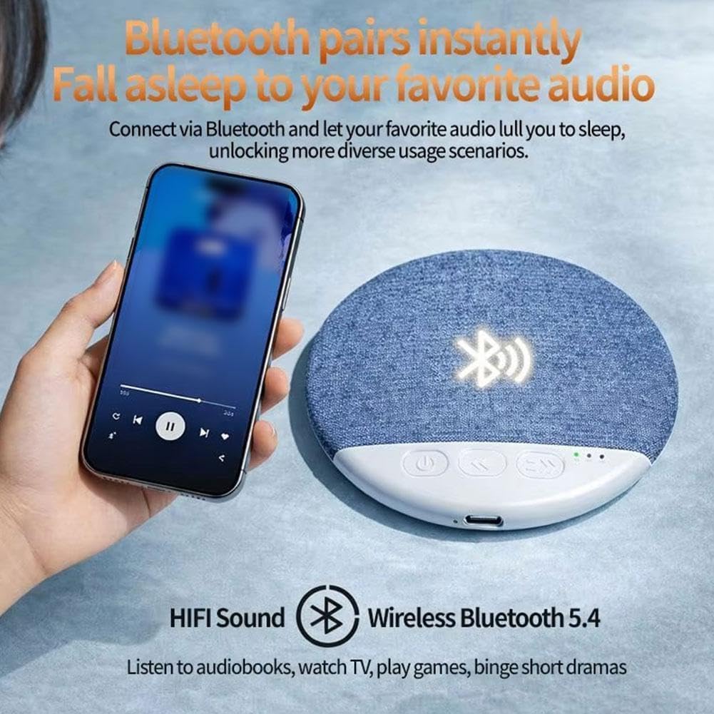 X3Pro Magical-Pillow Speaker with Built-In Music, Timer, High-Dynamic Decompression White Noise, Bluetooth Speaker