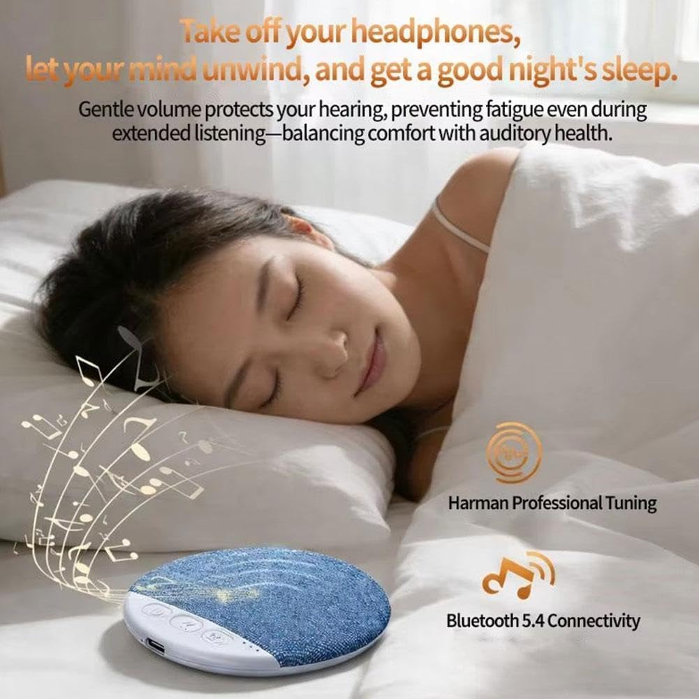 X3Pro Magical-Pillow Speaker with Built-In Music, Timer, High-Dynamic Decompression White Noise, Bluetooth Speaker