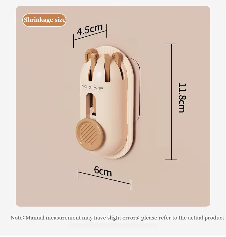 Cross-Border Self Adhesive Foldable Wall Hook | Heavy Duty Multipurpose Hook for Kitchen Bathroom Bedroom | Drill-Free Waterproof Wall Mounted Organizer for Towels Keys Utensils Bags