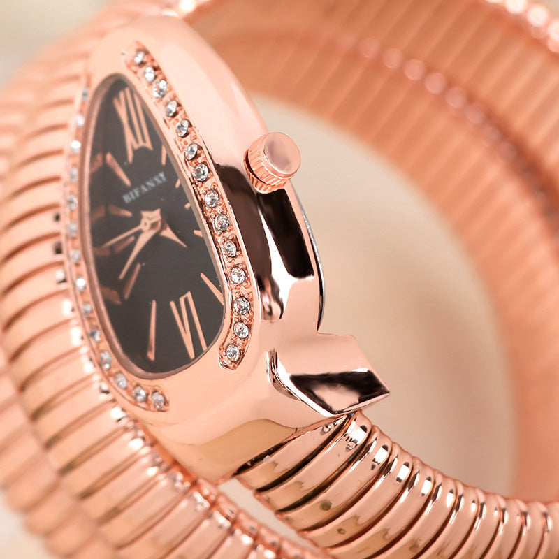 BIFANXI cross-border snake watch ladies fashion bracelet watch creative quartz watch personalized bracelet watch wholesale
