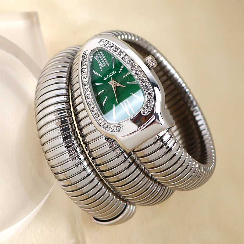 BIFANXI cross-border snake watch ladies fashion bracelet watch creative quartz watch personalized bracelet watch wholesale