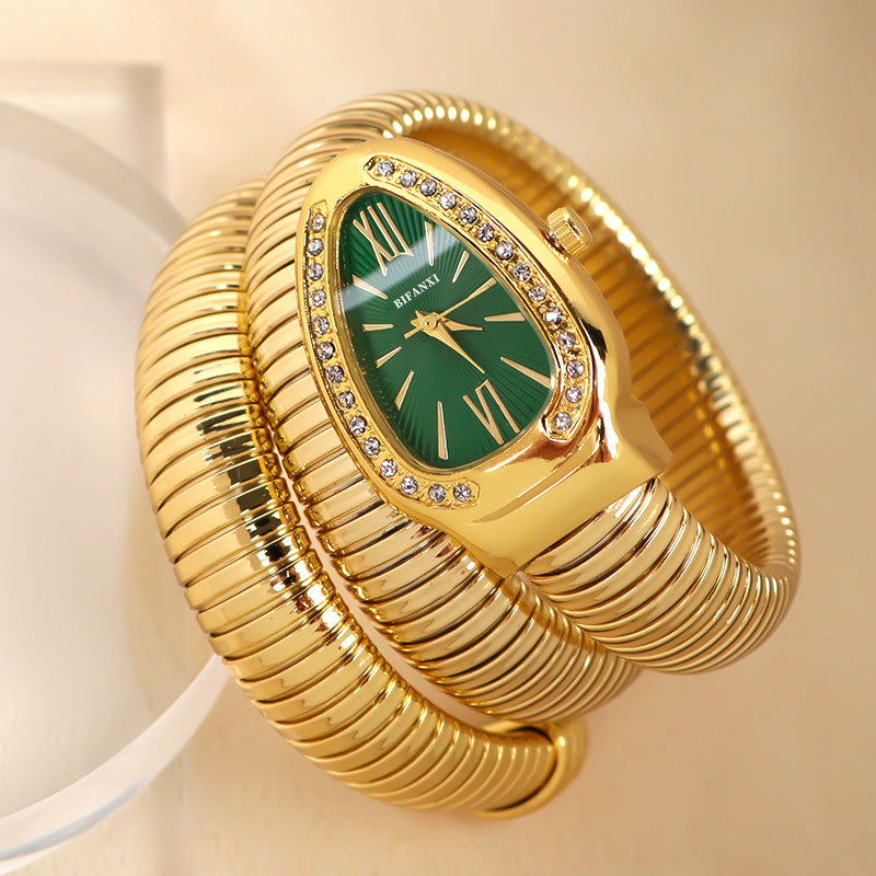 BIFANXI cross-border snake watch ladies fashion bracelet watch creative quartz watch personalized bracelet watch wholesale